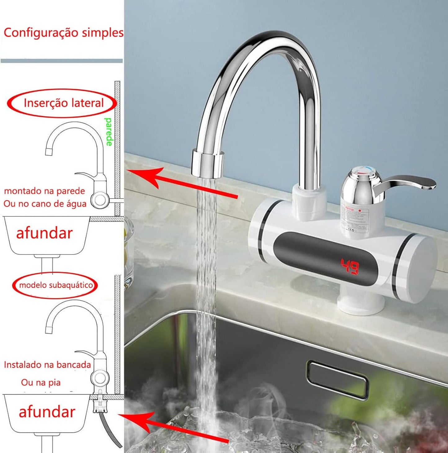 Torneira Elétrica Digital