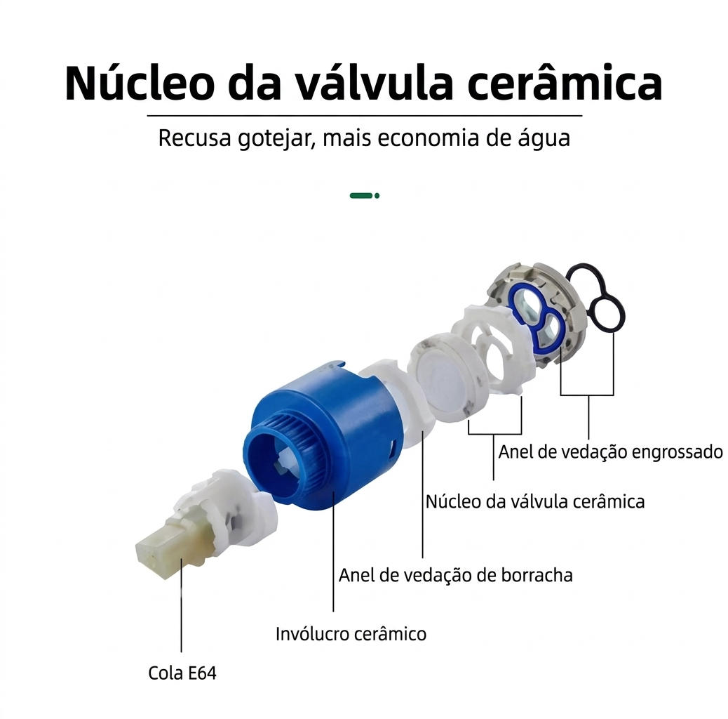Torneira Monocomando com misturador