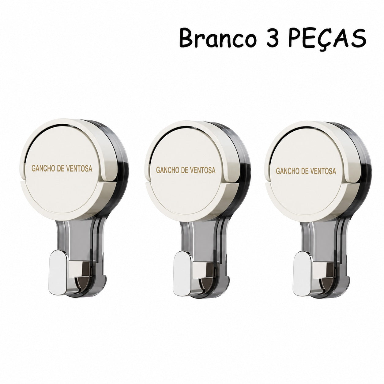 Ganchos Sucção Ventosa Premium